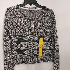 Kiara Monochrome Patterned Sweater